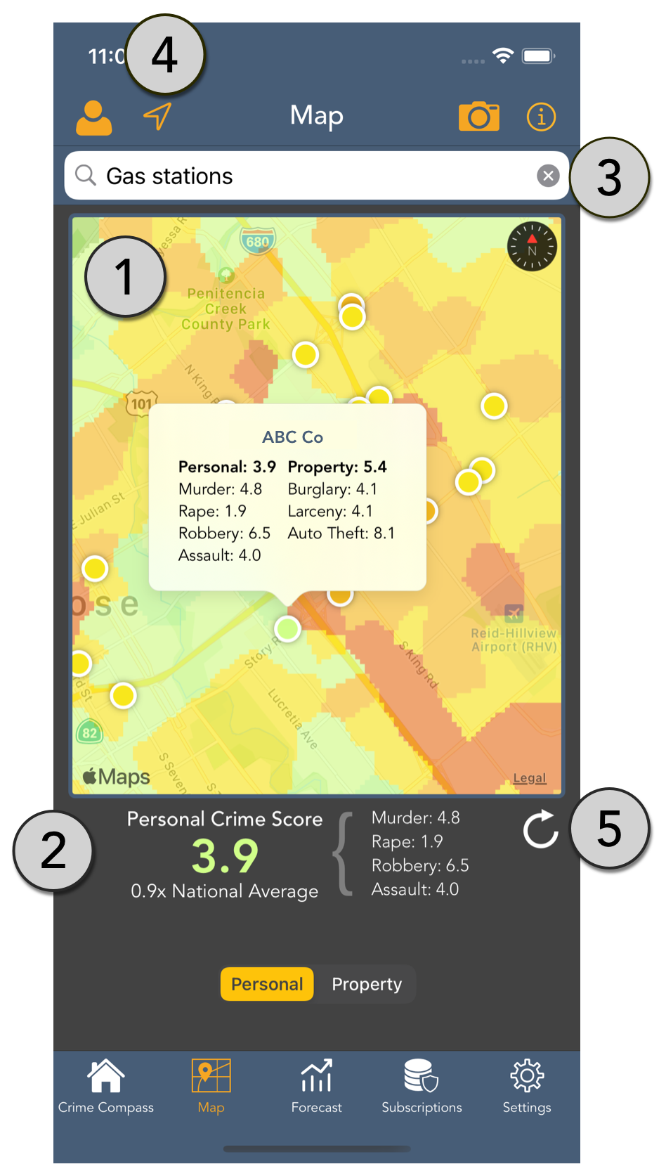 Crime Compass Features